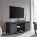 Hudson & Canal TVs up to 65 in. Deacon Rectangular TV Stand Charcoal Gray TV1544